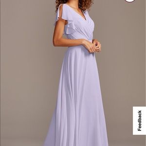 David's Bridal Bridesmaids dress - iris/lavender